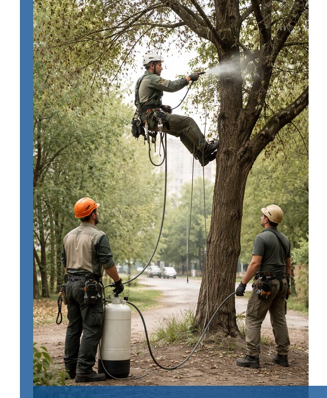 Обработка деревьев от вредителей в Новодвинске профессиональная защита