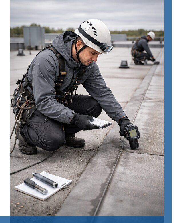 Обследование кровли на протечки в Новодвинске от 4602 р. | ВЫСОТНИК-Нвд