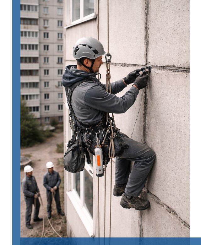 Обследование межпанельных швов и герметизация в Новодвинске